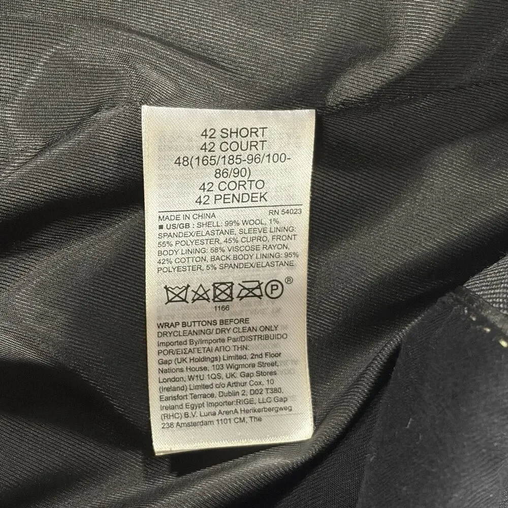 Banana Republic Blazer Mens 42S Sport Coat Tailored Slim Reda Flexo Suit Jacket